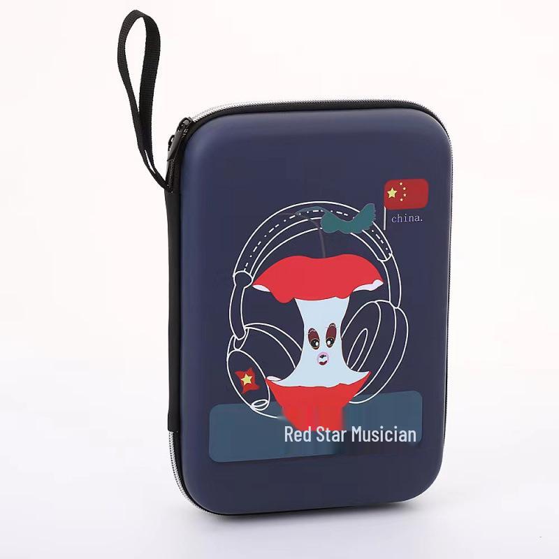 Durable Hard Shell Square Table Tennis Racket Bag - Portable Storage Solution