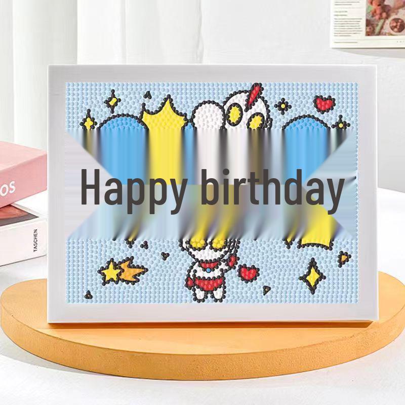 Kuromi Cartoon Diamond Painting Kit: Peace & Joy DIY Gift for Students and Kids.