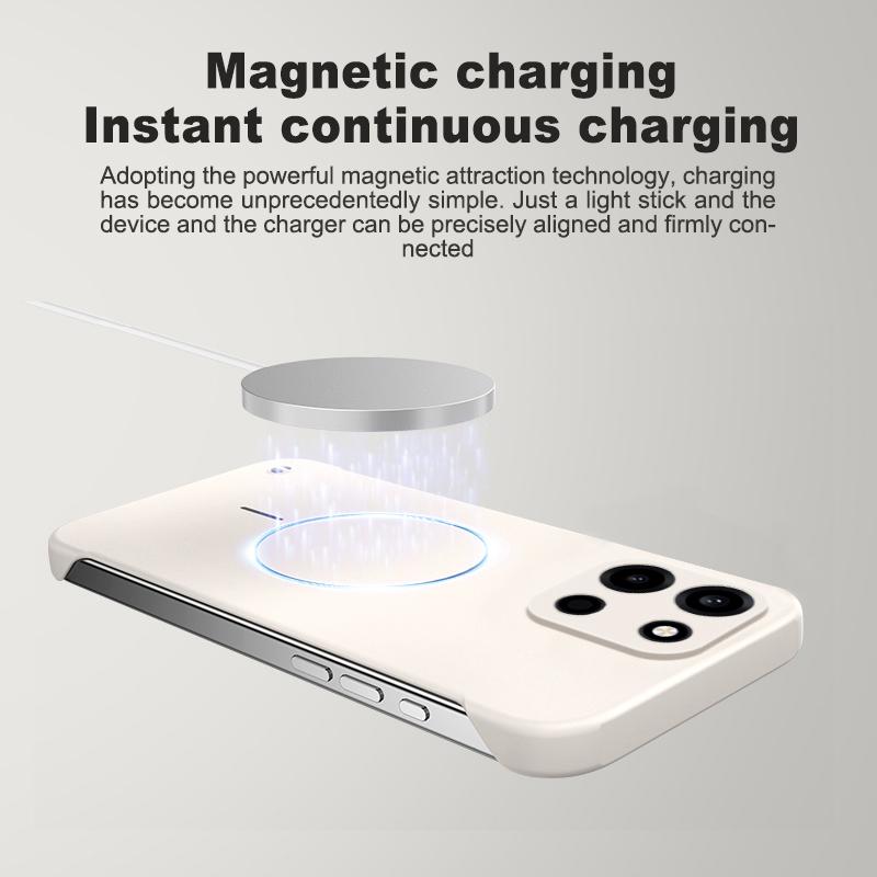 Ultra-Dünne Magnetische Für Magsafe Hülle für OnePlus 15 13 13T ACE 6 5 3 Pro Turbo6 Kabelloses Laden Rahmenlose Glänzende Abdeckung