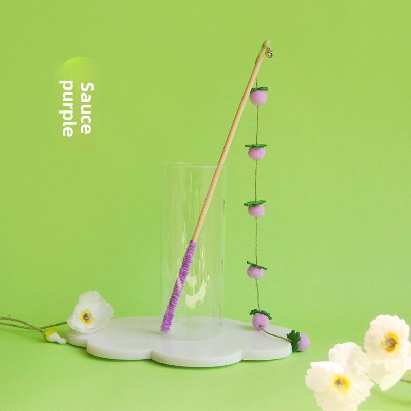 

Cat Toys, Cat Teasing Sticks, Wooden Poles, Persimmon Strings, Bells, Long Poles, Tomato Strings, Cat Teasing Sticks, and Other Boring Toys фіолетовий
