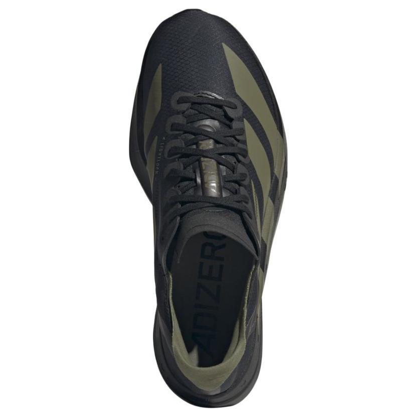 Adidas Adizero Adios Pro 4 Black Focus Olive Men Sneakers Core-Black Charcoal JP6314