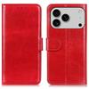 For iPhone 17 Pro Max Case Crazy Horse Texture PU Leather Phone Stand Cover