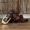 Double-sided Genuine Leather Belt Men's Genuine Leather Pin Buckle Simple Versatile Casual Belt Men's