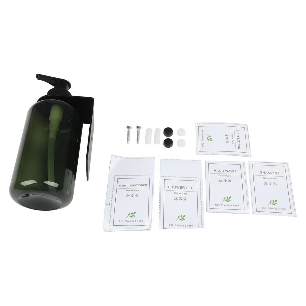 Space Saving Wall Mount Soap Dispenser Pump Bottle for Liquid Soaps