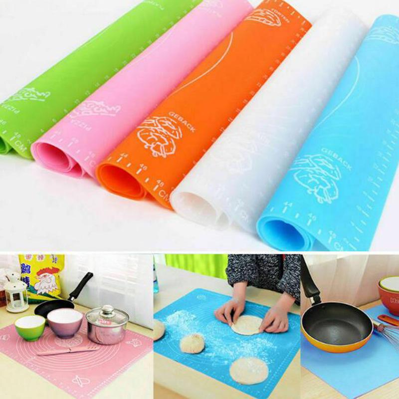 30X25Cm Silicone Rolling Pastry Baking Mat For Fondant Cookies Cake Sugar Craft