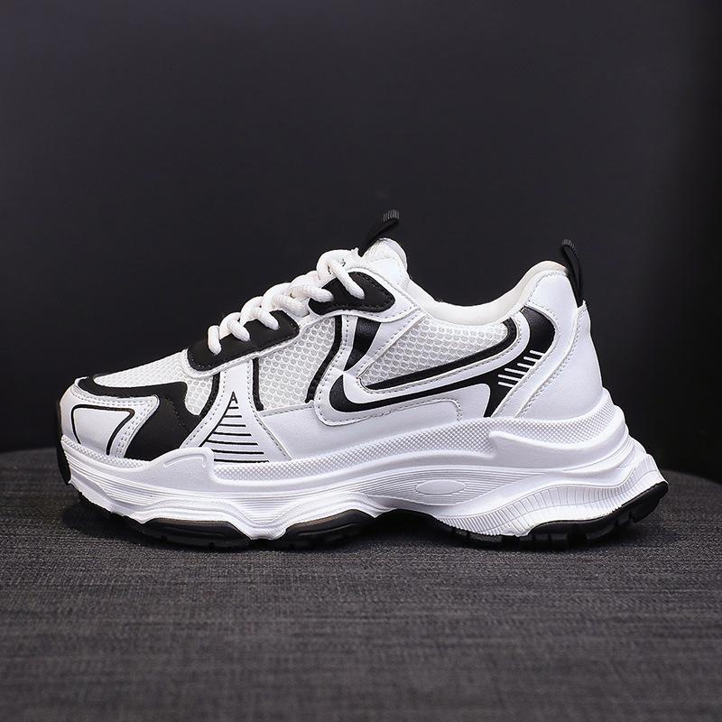 

Muffin platform dad shoes women s 2025 new spring and autumn leisure sports women s shoes popular mesh breathable mesh shoes 40 чорний