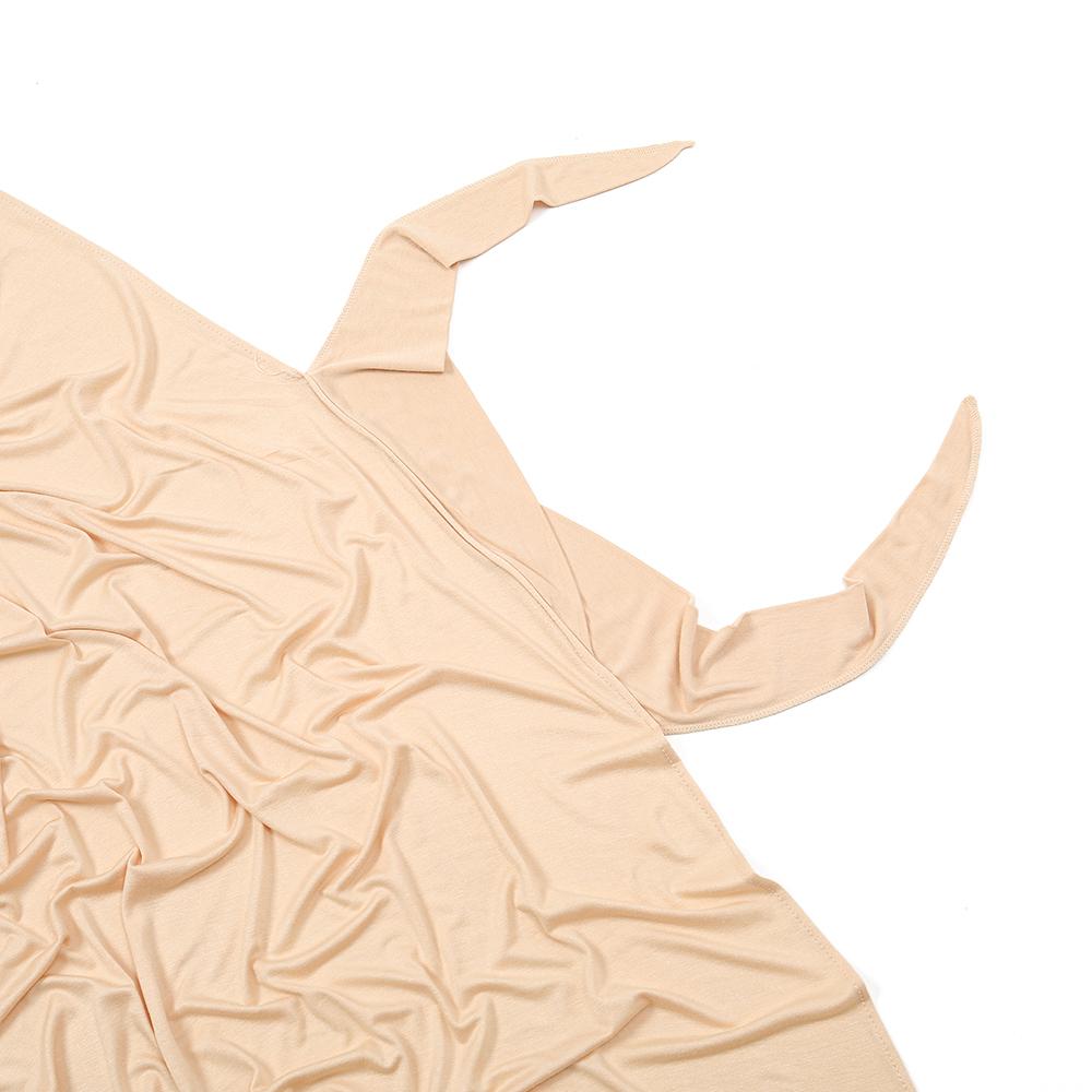 Women Instant Hijab Turban Cotton Jersey Hijab Soft Forehead Cross Instant Hijab Shawls Wraps Muslim Stretch Head Scarf Headband