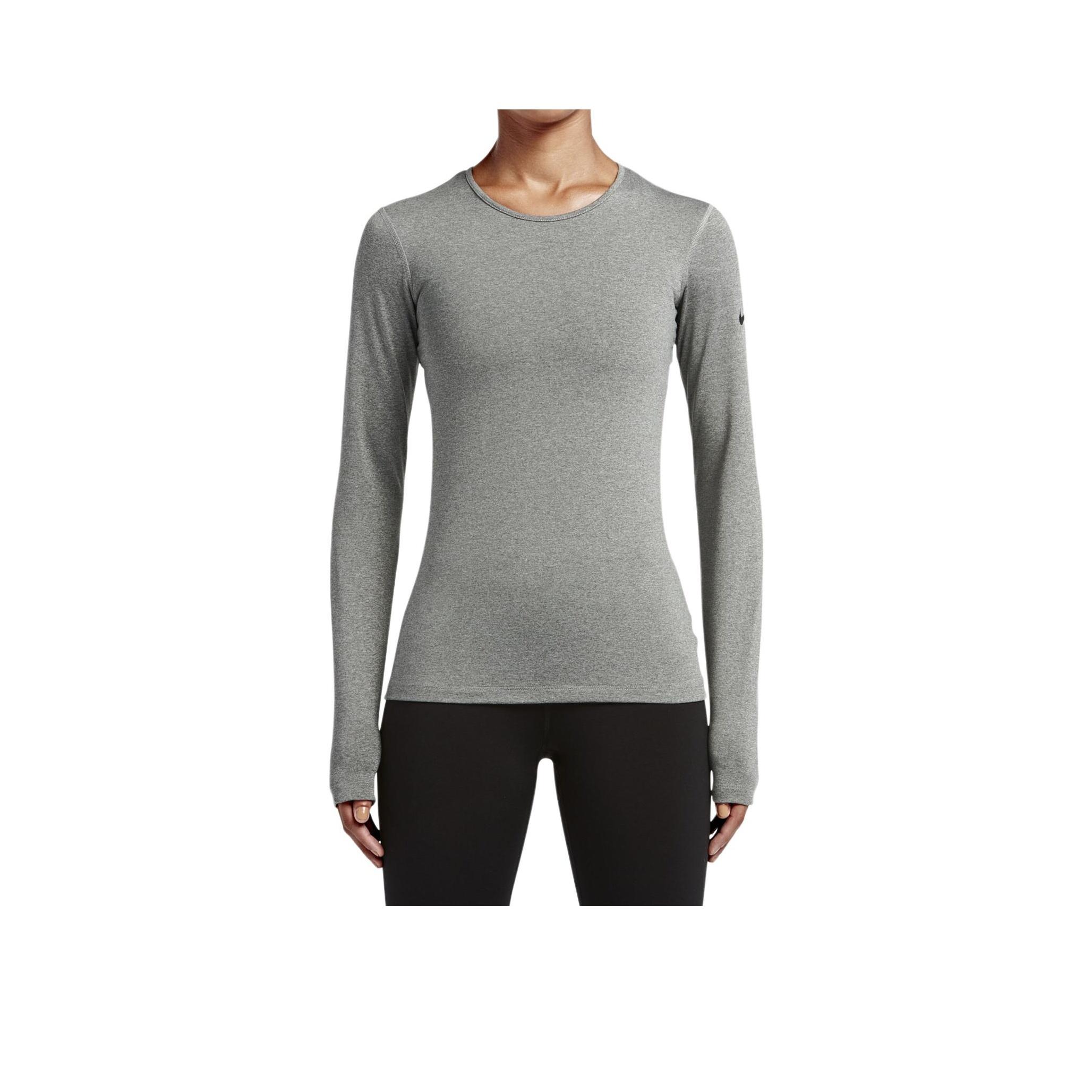 

Nike Dri-Fit Мягкая Удобная Универсальная Футболка с Круглым Вырезом Дышащая с Длинным Рукавом Женские топы 834315-063 L