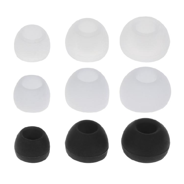12Pcs Soft Silicon Eartips with 4.5mm Connectors Hole, Fit Most in-Ear Earbud