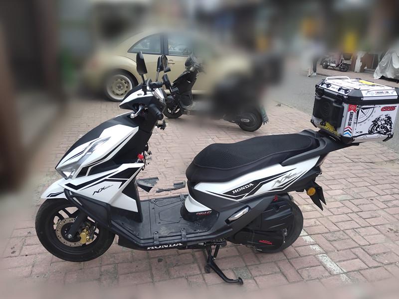 Wuyang-Honda NX125 Rear Aluminum Luggage Rack - Thickened Tail Box & Delivery Rack