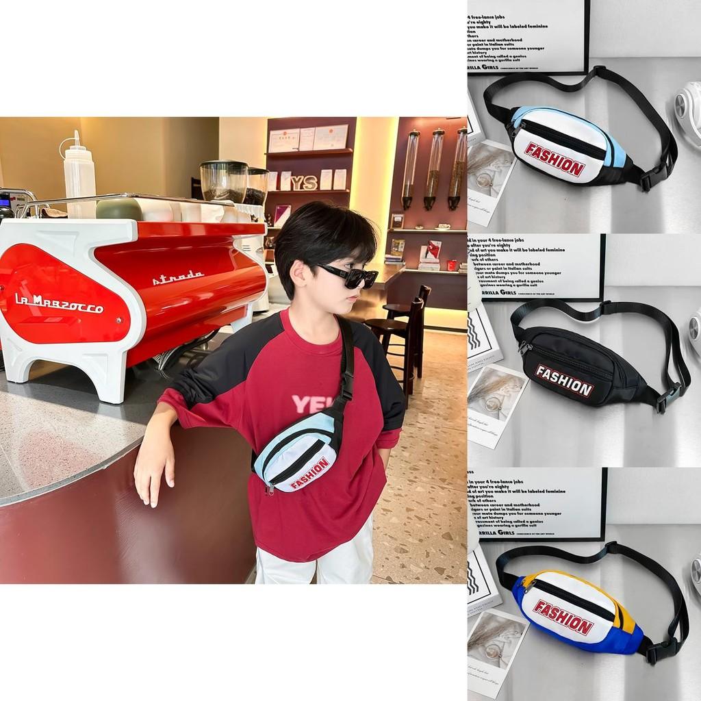 Trendy Korean Style Children's Crossbody Bag With Color Block Design For Kids