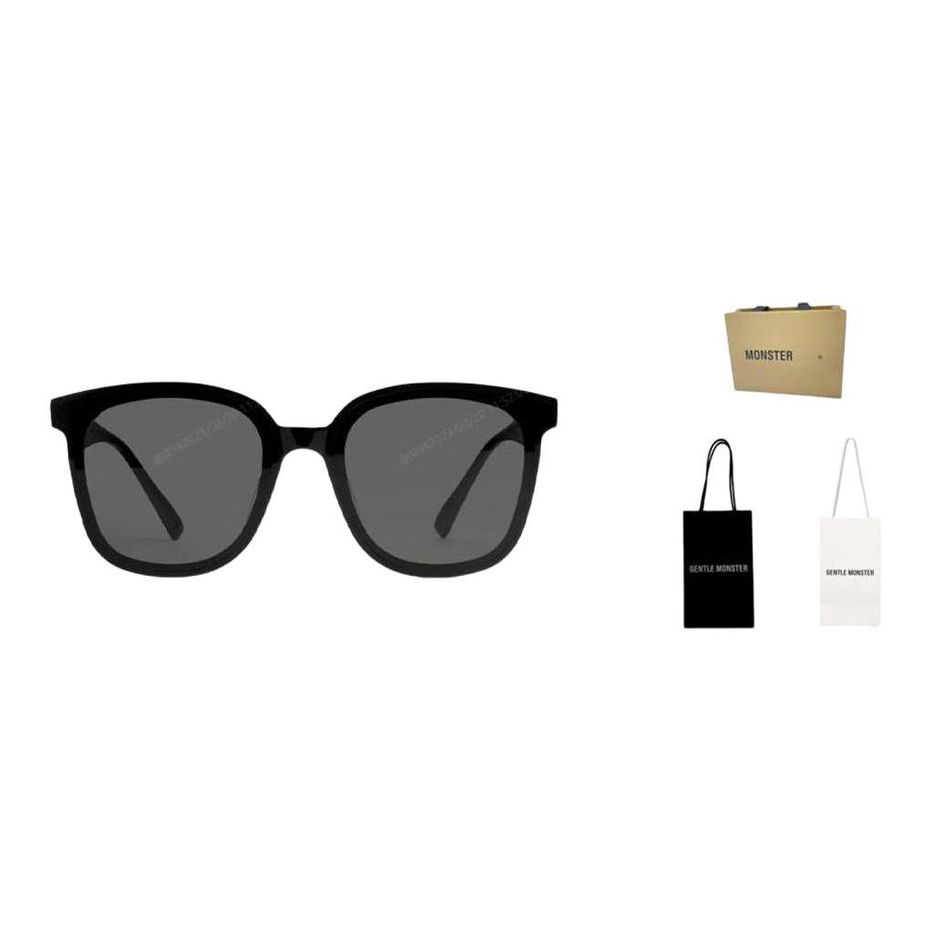 Gentle Monster Jackie 01 Occhiali da Sole Quadrati Comodi Eleganti Occhiali da Sole Unisex Neri JACKIE-01