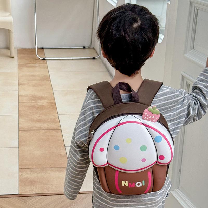 And Functional Lovely Backpack For Young Children In Cute Cake Design With Oxford Material