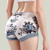 Women Floral Printed Lace High-waisted Briefs