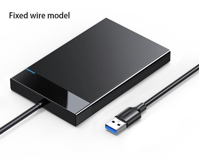 2.5" Hard Drive Enclosure USB 3.0 to SATA III Adapter Supports 2.5 Inch SSD & HDD 9.5mm 7mm External Hard Drive Enclosure