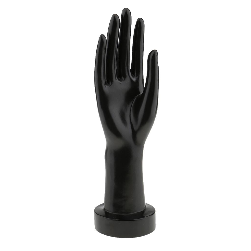 

Black Polyethylene Hand Display Mannequin Female Jewelry Hand Model Large Size Mannequin for Store Showcase чорний