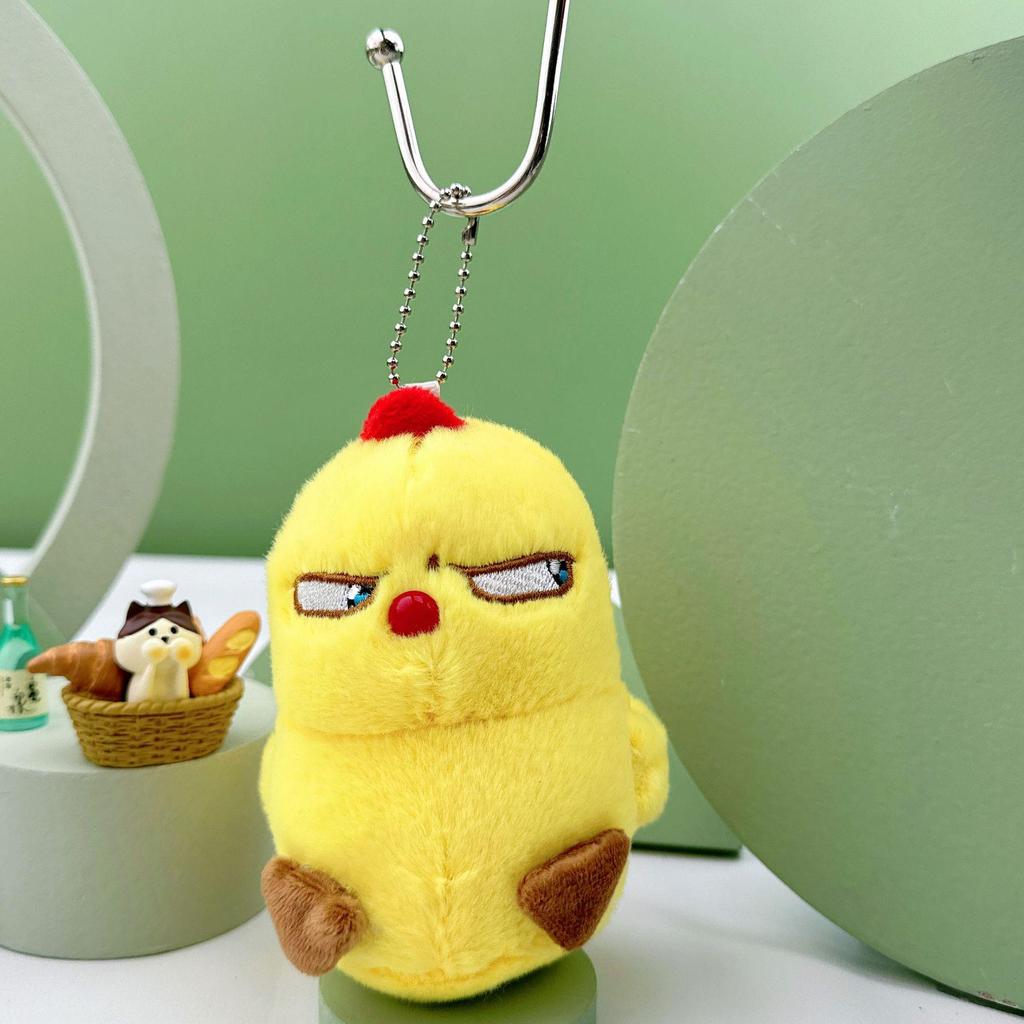 Adorable Plush Chicken Penguin Doll Keychain - Cute Children's Toy and Girly Bag Pendant