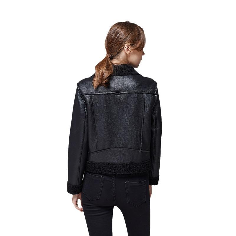 Women's Leather Jacket Spring and Autumn Hot-selling Korean Style PU Leather Jacket Loose Short Motorcycle Leather Jacket