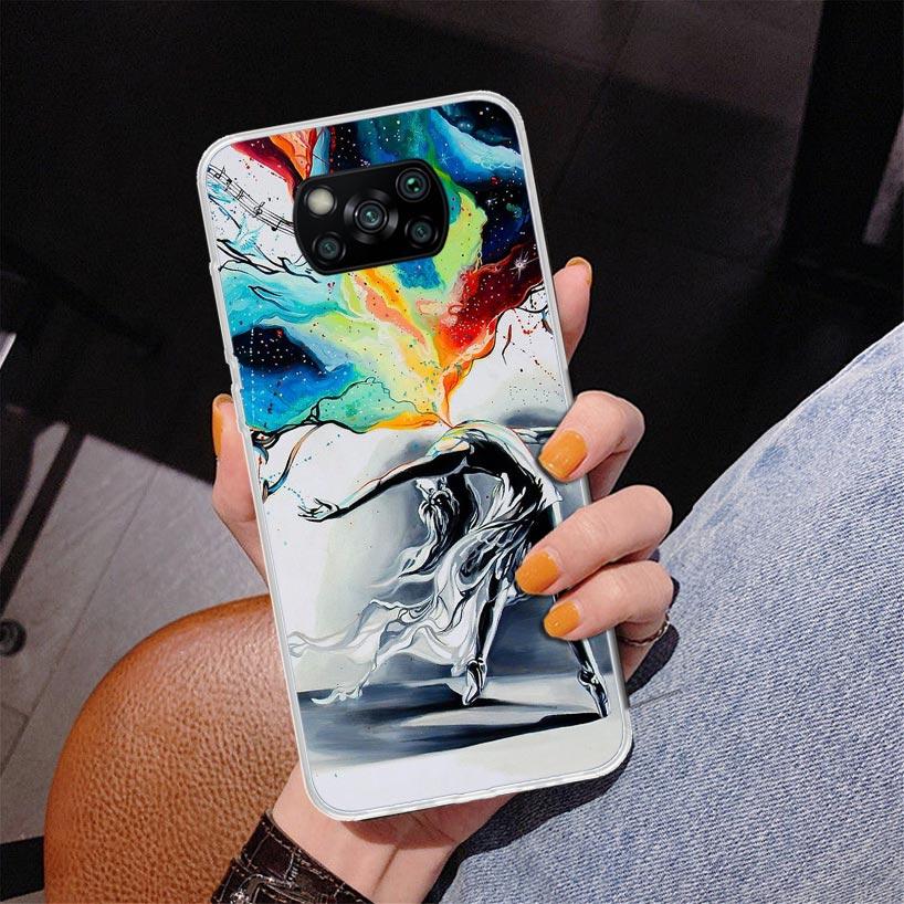 Ballerina Ballet Dancing Phone Case For Xiaomi Poco X7 X6 X5 Pro F7 Ultra Redmi 15C 15 13C 13 12C 12 10 10A 10C 9 9A 9C 9T Cover