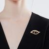 Hollow Out Rhinestone Eye Brooches Decoration Banquet Clothes Pin Devil Eye Brooch Pin  Decoration
