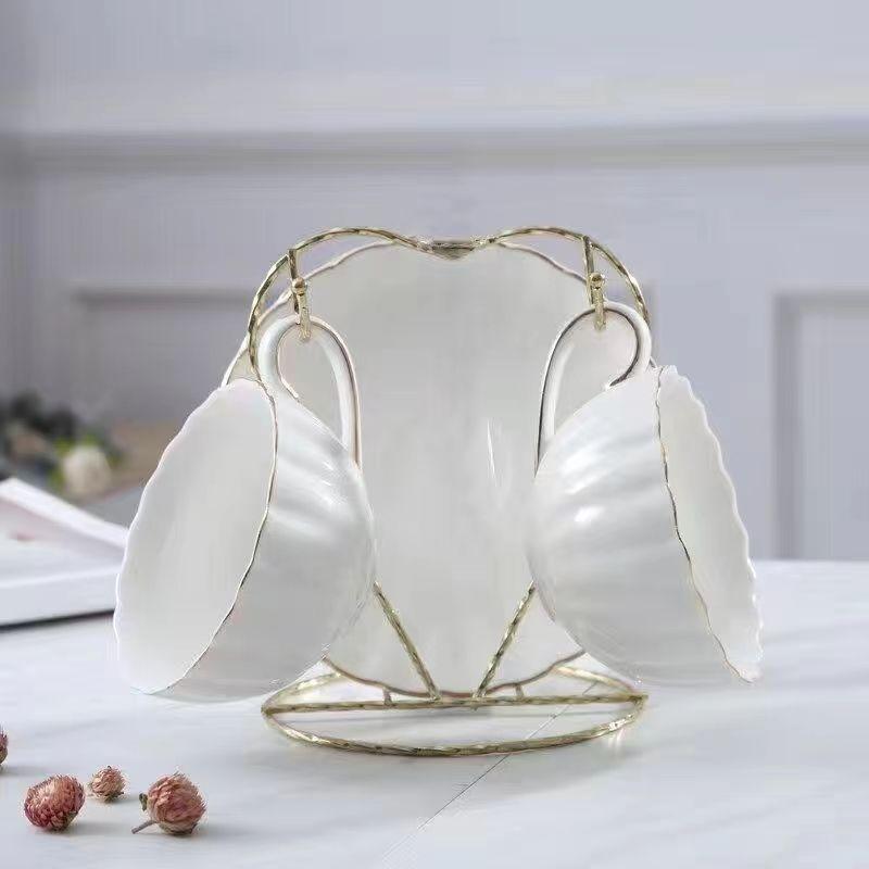 European Style Coffee Cup Set Household Flower Tea Cup