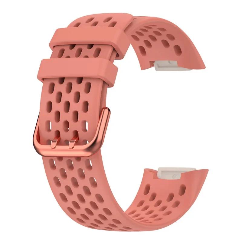 Strap For Fitbit Charge 5/6 Smart Watch Band Sports Breathable Strap Silicone Wristband For Fit Bit Charge5 Bracelet Accessories