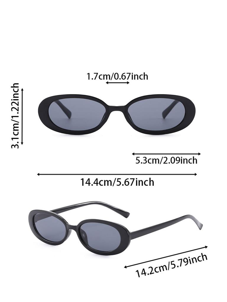 4/5PCS Fashion Cat Eye Rectangle Oval Plastic Frame Women Sunglasses For Men Outdoor Daily Life Shades Eyewear Accessories.