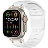 Customised Step-Style Solid Colour Silicone Sport Watch Band For Apple Watch 49mm/46mm/45mm/44mm, Adjustable Replacement Wrist Strap