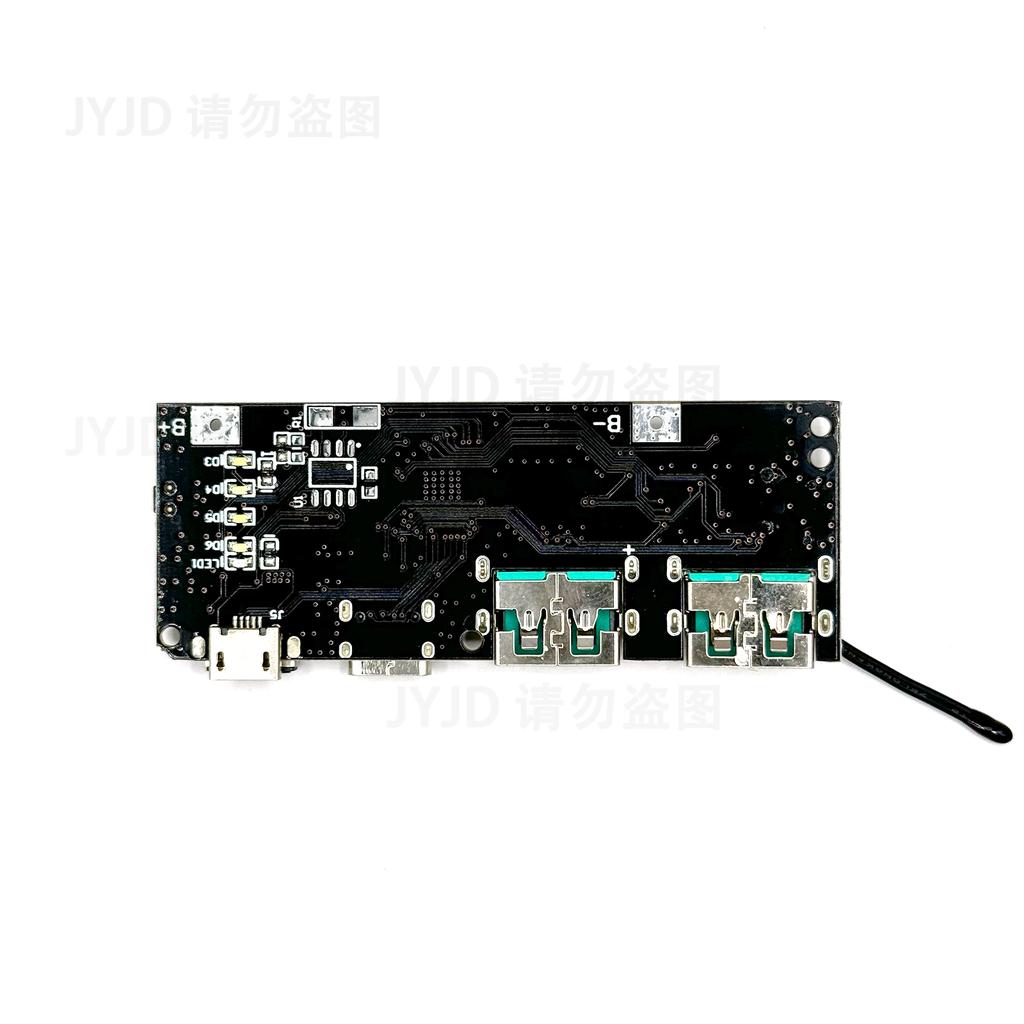 QC4.0 QC3.0 Світлодіодний подвійний USB 5V 4.5A 22.5W Micro/Type-C USB Мобільний Power Bank 18650 Зарядний Модуль Захист від Температури