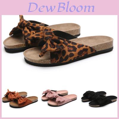 Women's Summer Flatform Mule Sandals With Stylish Bow And Comfy Insole Design