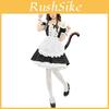 Cute Lolita Maid Costume Set With Cat Theme Polyester Fabric 2023 Spring Season S/m/l Sizes