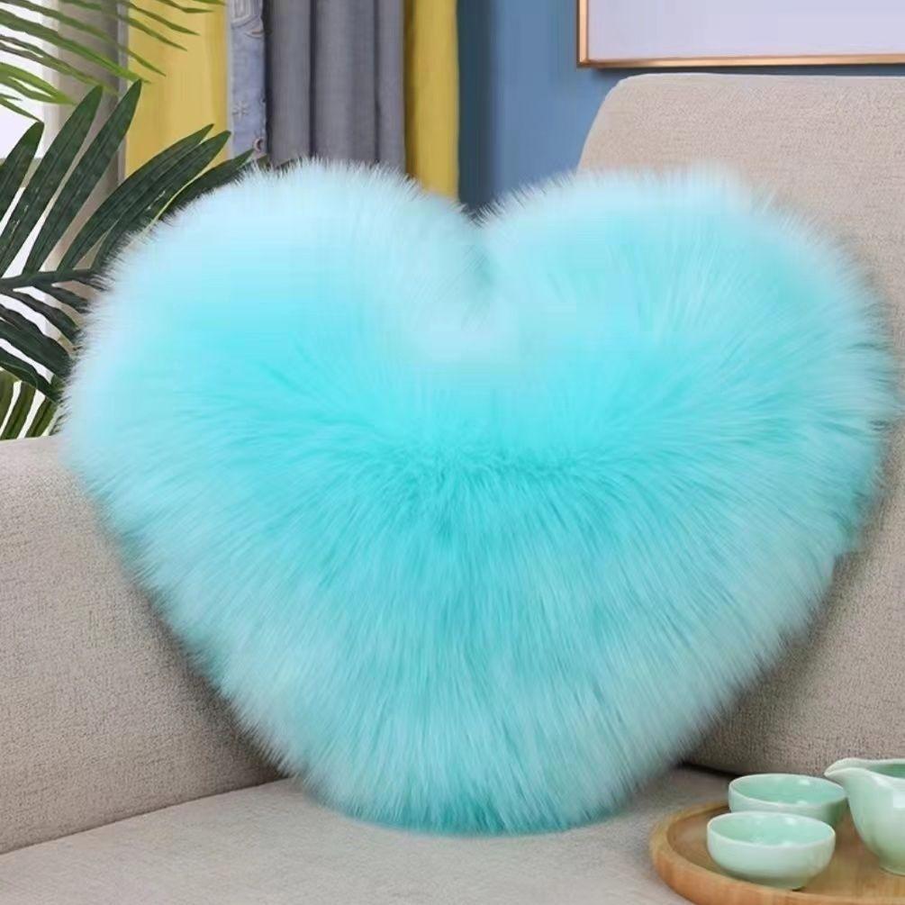 

Мягкий меховой чехол для подушки 45x45 см, уютная плюшевая декоративная наволочка для гостиной, декор для дивана, наволочка, белый, серый чехол для подушки 50*50cm heart