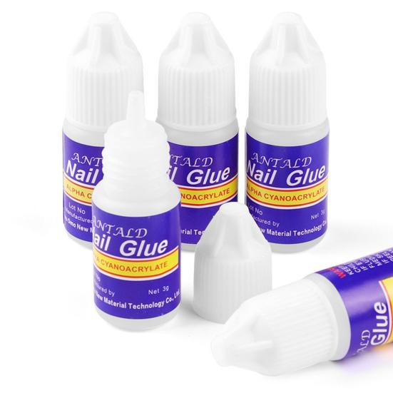 3g ANTALD Nail Drill Glue Easy To Use Compact Natural Fingerail Rhinestone Reinforcement Gel for Girls