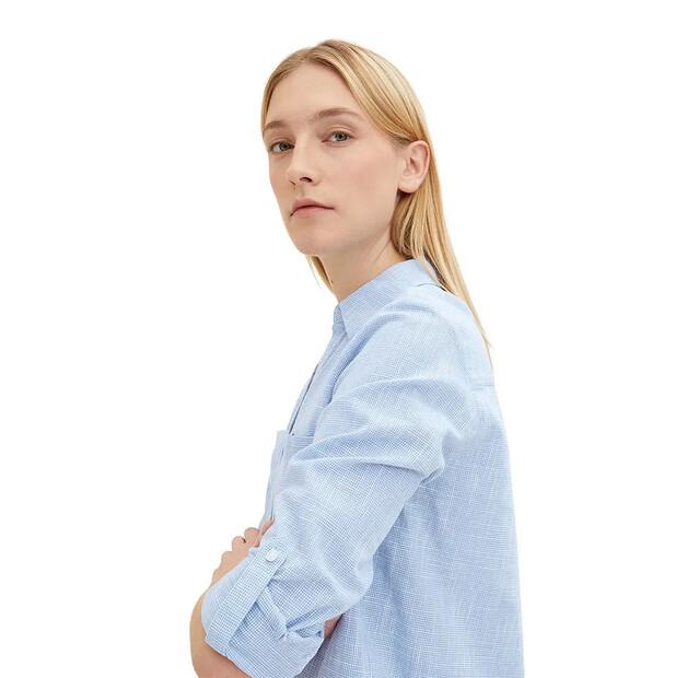 Tom Tailor With Slub Structure 1035247 Blouse