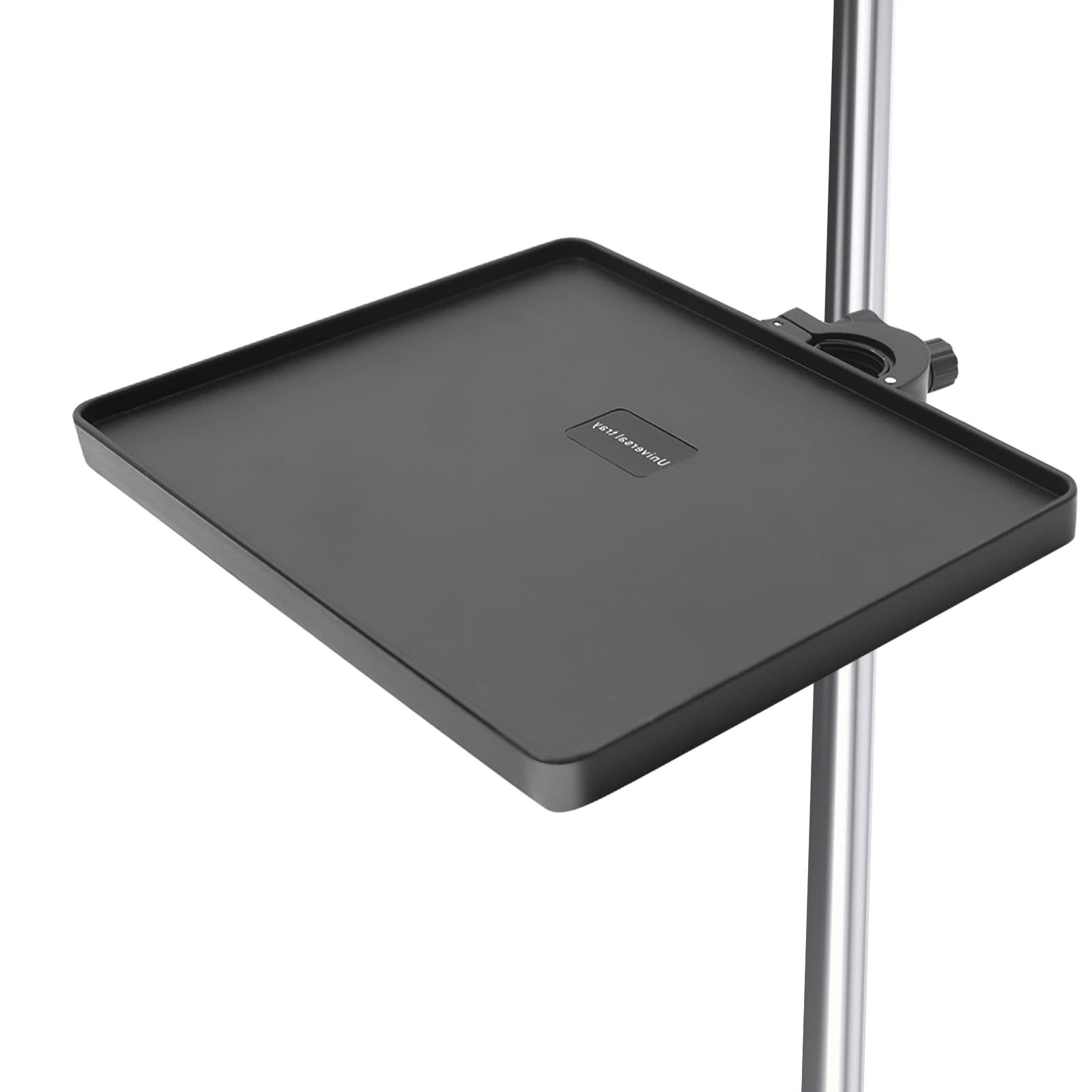 

MicroTray 34 Полка для микрофонной стойки и полка с зажимом - Сверхпрочная регулируемая полка с зажимом, Полка-тренога для нот, стримингового оборудования, тележек для ТВ и