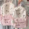 Lightweight Casual Backpack Cow Pattern Simple Going Out Cartoon Dog Schoolbag Female Student Cute Large Capacity Backpack