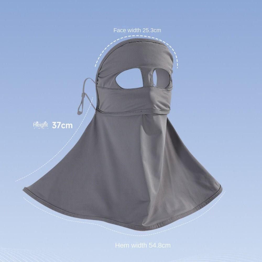 Sun Proof Women Summer Sunscreen Mask Face Cover UV Protection Neck Gaiter  Travel