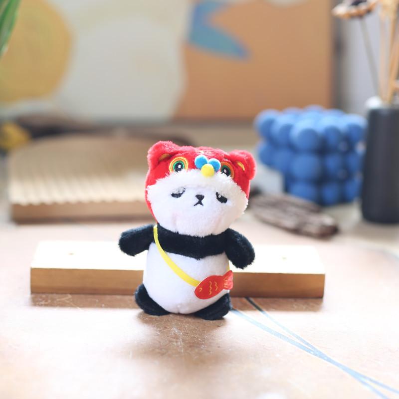 Cute Cute Transformed Little Panda Pendant Plush Toy Doll Giant Panda Bag Hanging Ornament Keychain Doll