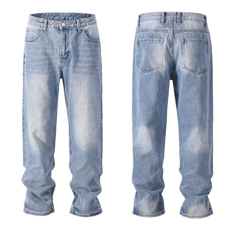 RogueWave Y2k Streetwear Vintage Pantalones Hombre Trees Camouflage Jeans Cargos for Men Patchwork Straight Baggy Casual Denim Trousers