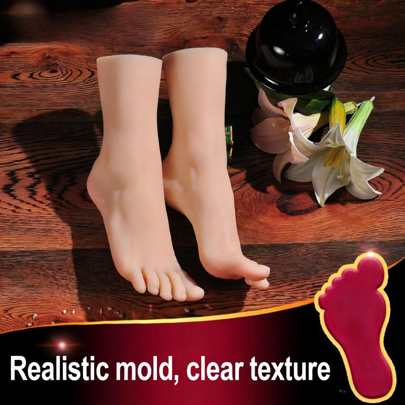Gerçekçi TPE Silikon Ayak Modeli, Fotoğrafçılık, Takı Teşhir, Sanat Eskizi İçin Gerçek İnsan Ayağı Kopyası