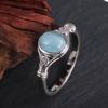 Wind eenvoudige sfeer turkoois ring, veelzijdige trendy sieraden voor dames