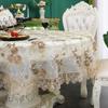 Battilo Rectangular Tablecloth Lace Table Cover Luxury Embroidered Coffee Tablecloths for Dining Tables Home Wedding Decoration