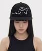 OTHER-worldly Emoji Cap [Black Angel Kitty]