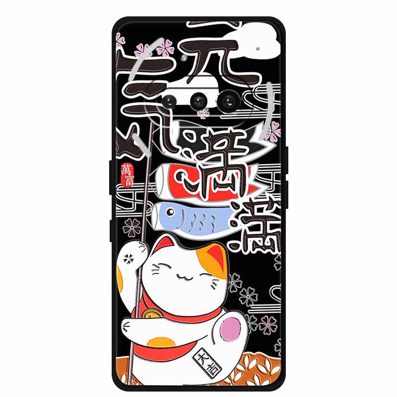 For Nothing Phone (3a) Case 3D Relief Flower Emboss Black Silicone Funda For Nothing Phone 3A A059 3D Back Cover Cartoon Bumper