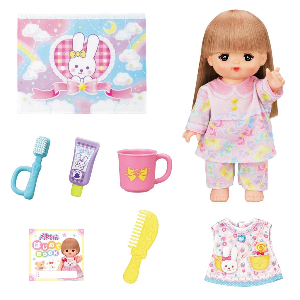 Pilot Doll Bedtime Preparation Set Mel-chan Set, Long-Haired Mel-chan,