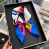 2025 New Luxury Square Silk Scarf for Women Hijab Hair Bands Neckerchief Female Satin Shawl Ribbon Headband Neck Fashion Bandana