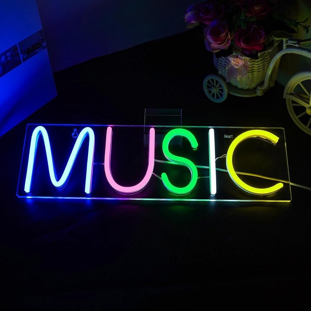 LED Neon Light Signs: Multi-color Acrylic Party Decor