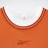 Reebok Hoop 2 In 1 Vest Color Block Knitted Short Sleeve T-Shirt Unisex Tops Orange 23RCS423UGJ1