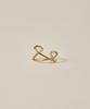 Novice Tokyo Lower Cross Line Ear Cuff / Gold