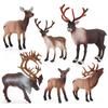 Animal Figurine Durable Cognitive Competence Educational Toy Desk Decoration Christmas Elk